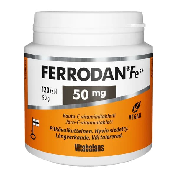Vitabalans Ferrodan Fe2+ 50 mg