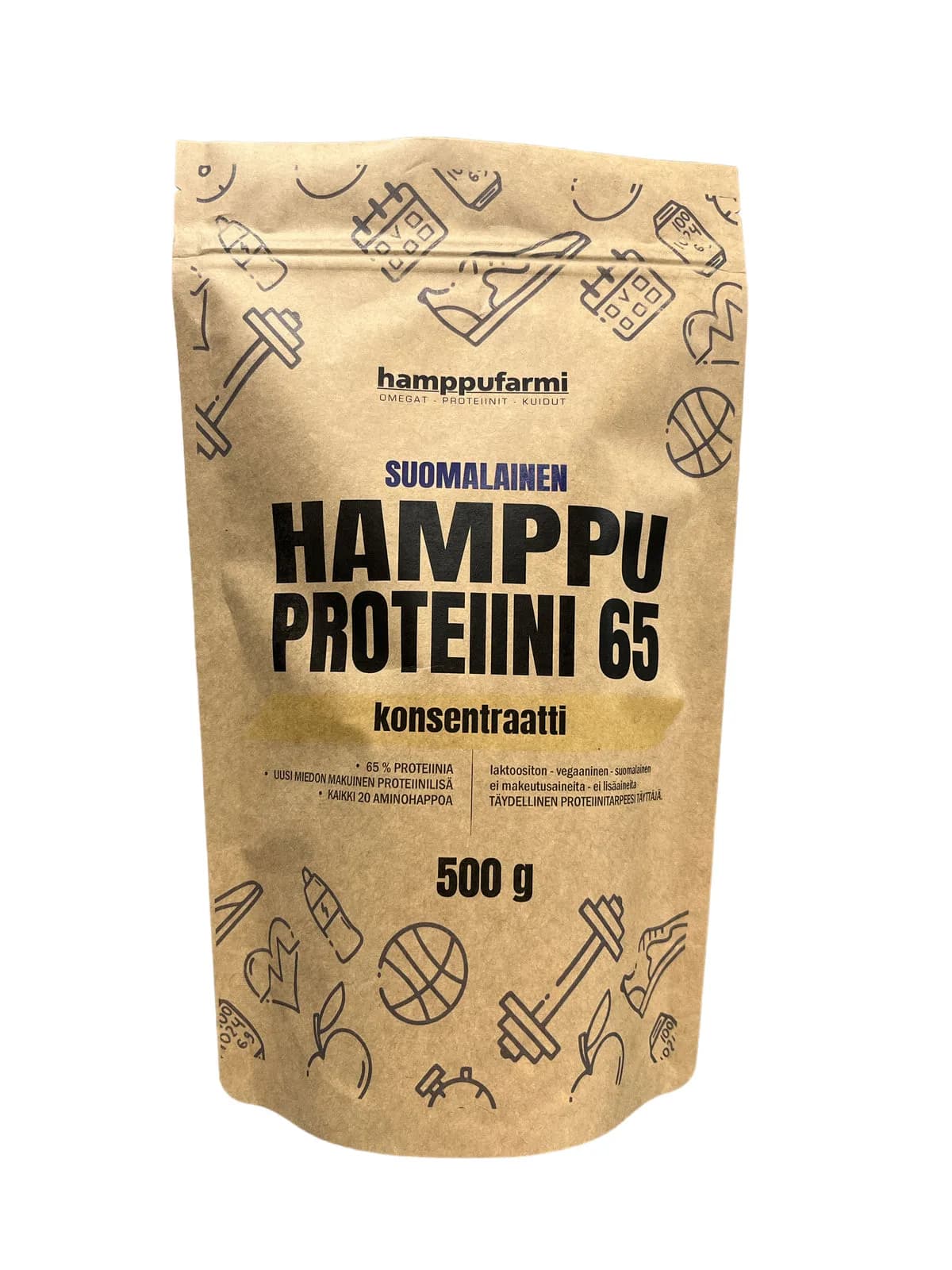 Hamppufarmi Hamppuproteiini 65