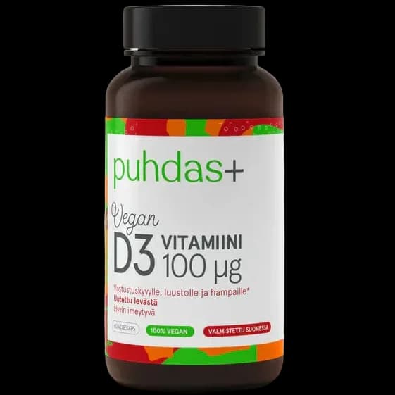 Puhdas+ Kasviperäinen D3-vitamiini