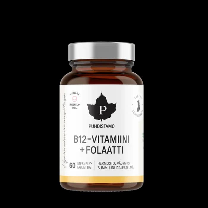 Puhdistamo B12-vitamiini + Folaatti