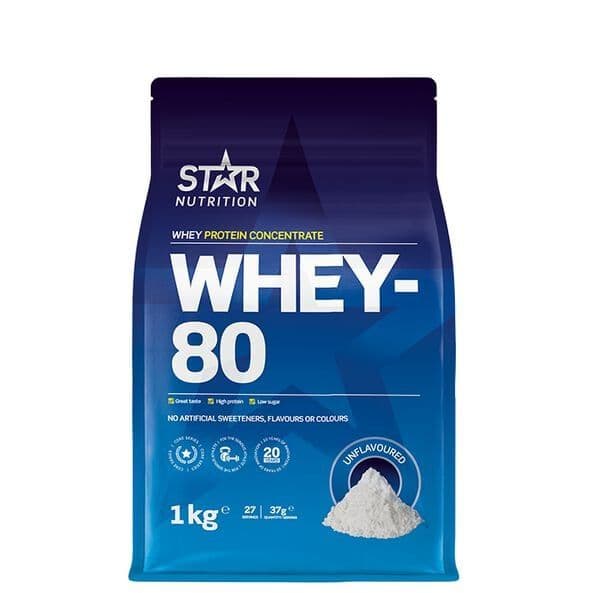 Star Nutrition Whey-80 Maustamaton