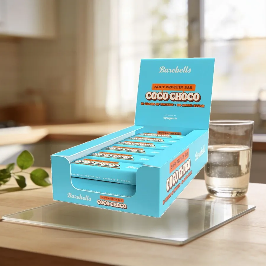 12 x Barebells Soft Bar, 55 g Coco Choco arkiympäristössä