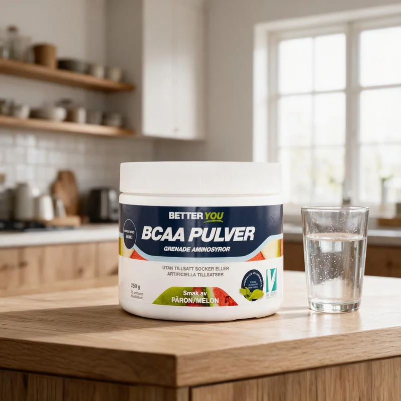 Better You BCAA Jauhe arkiympäristössä
