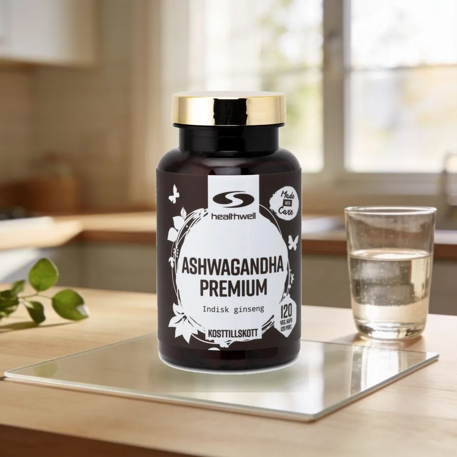 Healthwell Ashwagandha Premium arkiympäristössä