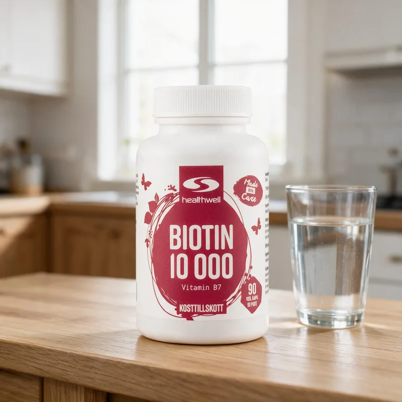 Healthwell Biotiini 10000 arkiympäristössä