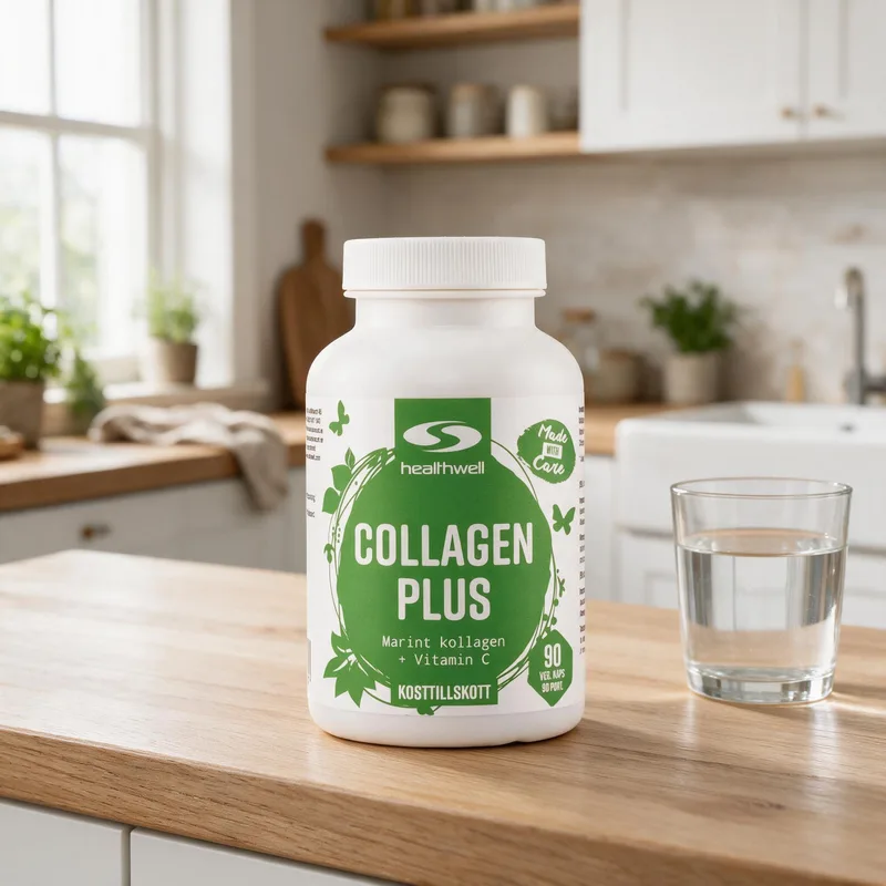 Healthwell Collagen Plus arkiympäristössä