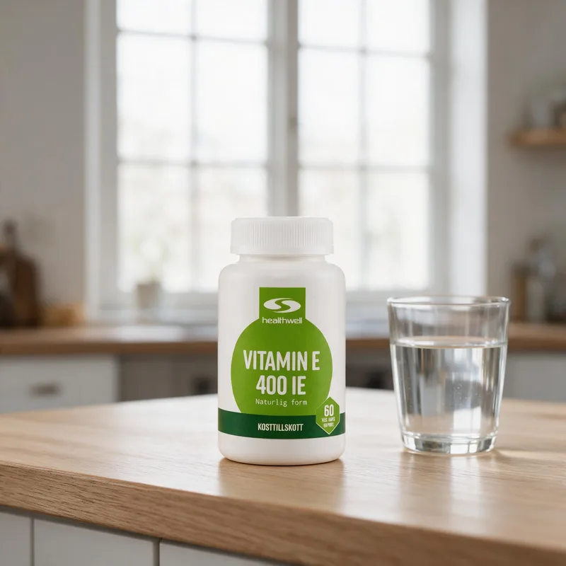 Healthwell E-vitamiini 400 IE arkiympäristössä