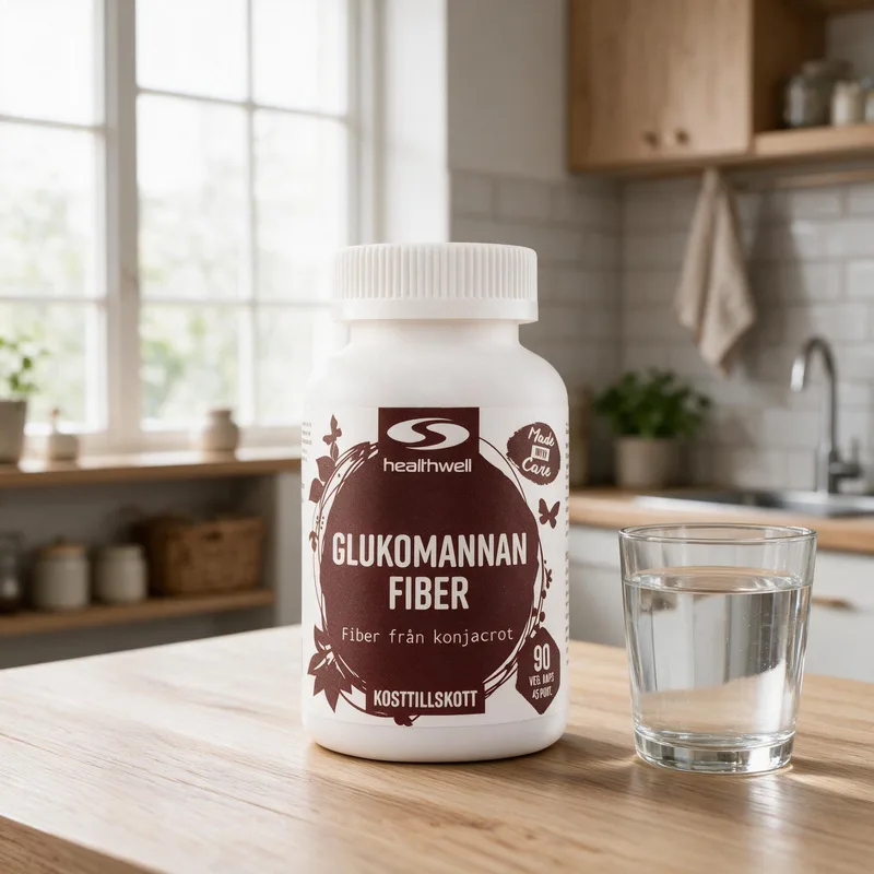 Healthwell Glukomannaanikuitu arkiympäristössä