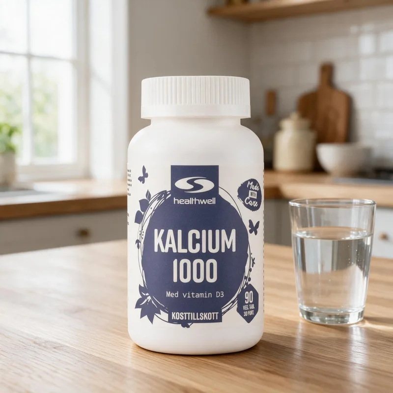 Healthwell Kalsium 1000 arkiympäristössä