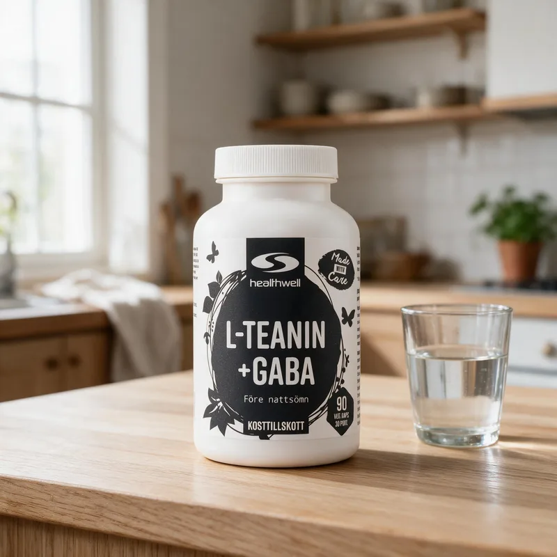 Healthwell L-Teaniini + GABA arkiympäristössä