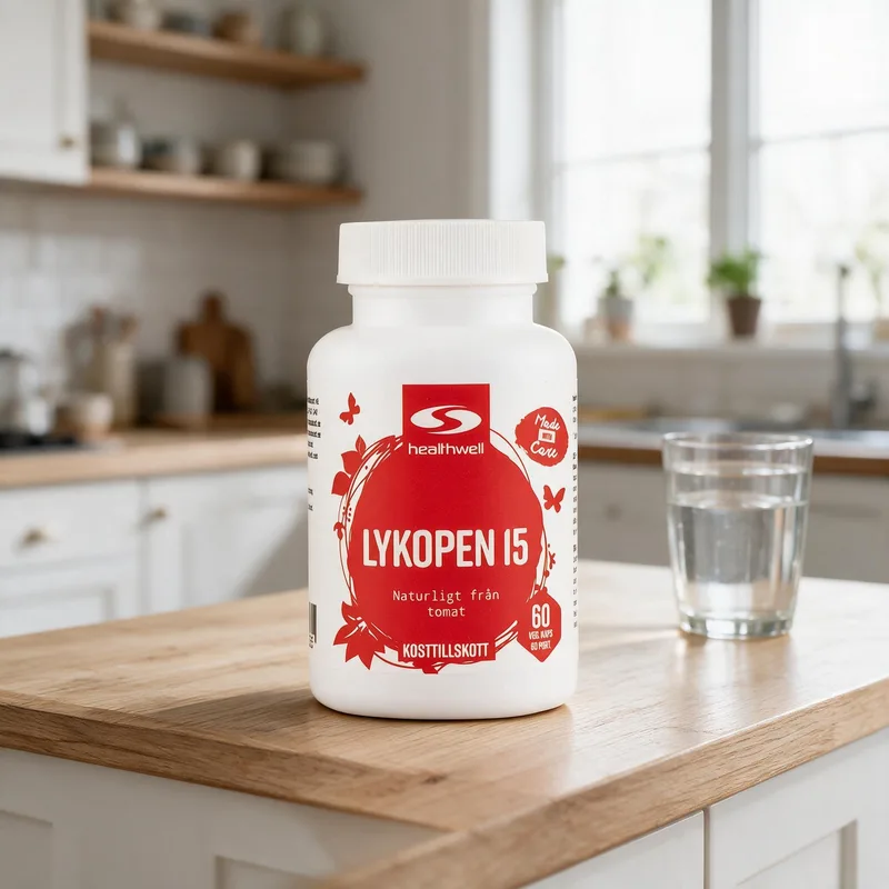 Healthwell Lykopeeni 15 arkiympäristössä