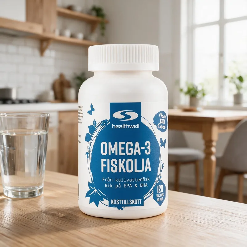 Healthwell Omega-3 Kalaöljy arkiympäristössä