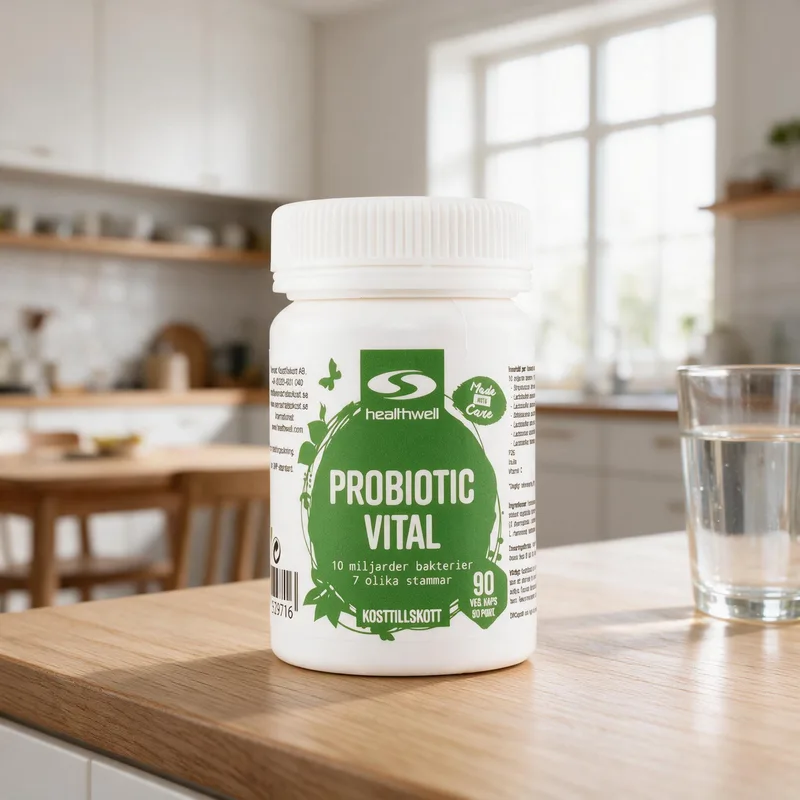 Healthwell Probiotic Vital arkiympäristössä