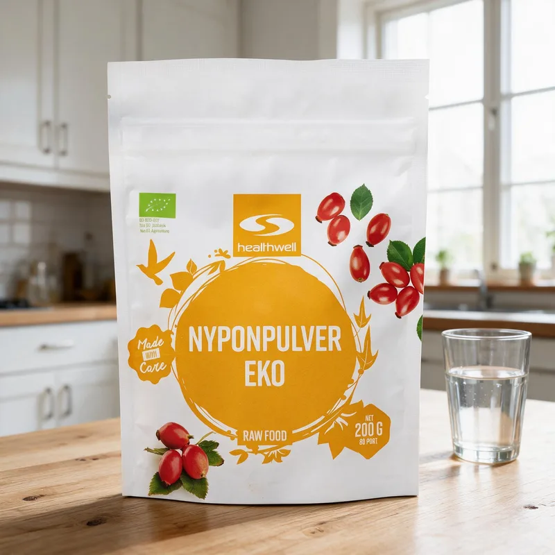 Healthwell Ruusunmarjajauhe arkiympäristössä