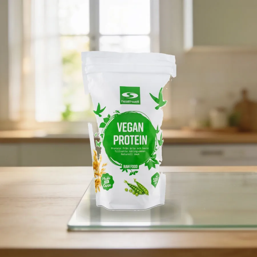 Healthwell Vegaaninen Proteiini arkiympäristössä