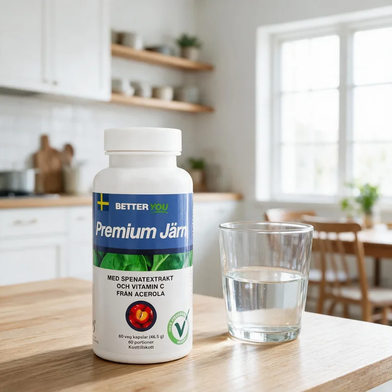 Premium Rauta 60 kapselia arkiympäristössä