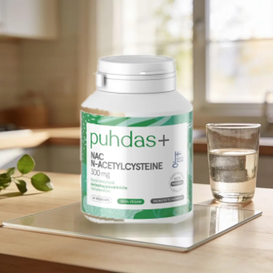 Puhdas NAC 300 mg arkiympäristössä