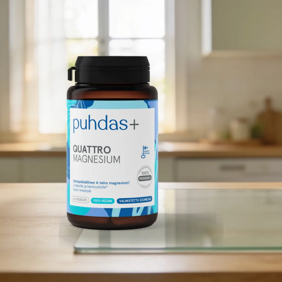 Puhdas+ Quattro Magnesium arkiympäristössä