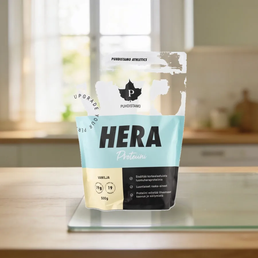 Puhdistamo Athletics Heraproteiini arkiympäristössä