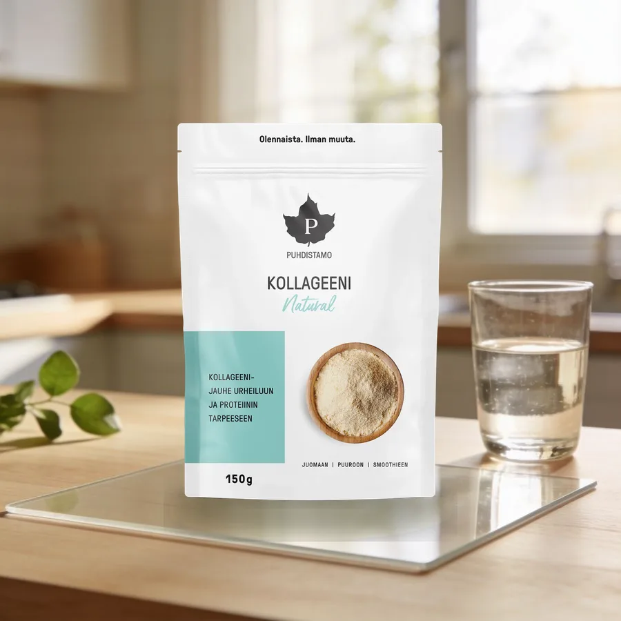 Puhdistamo Kollageeni Natural arkiympäristössä
