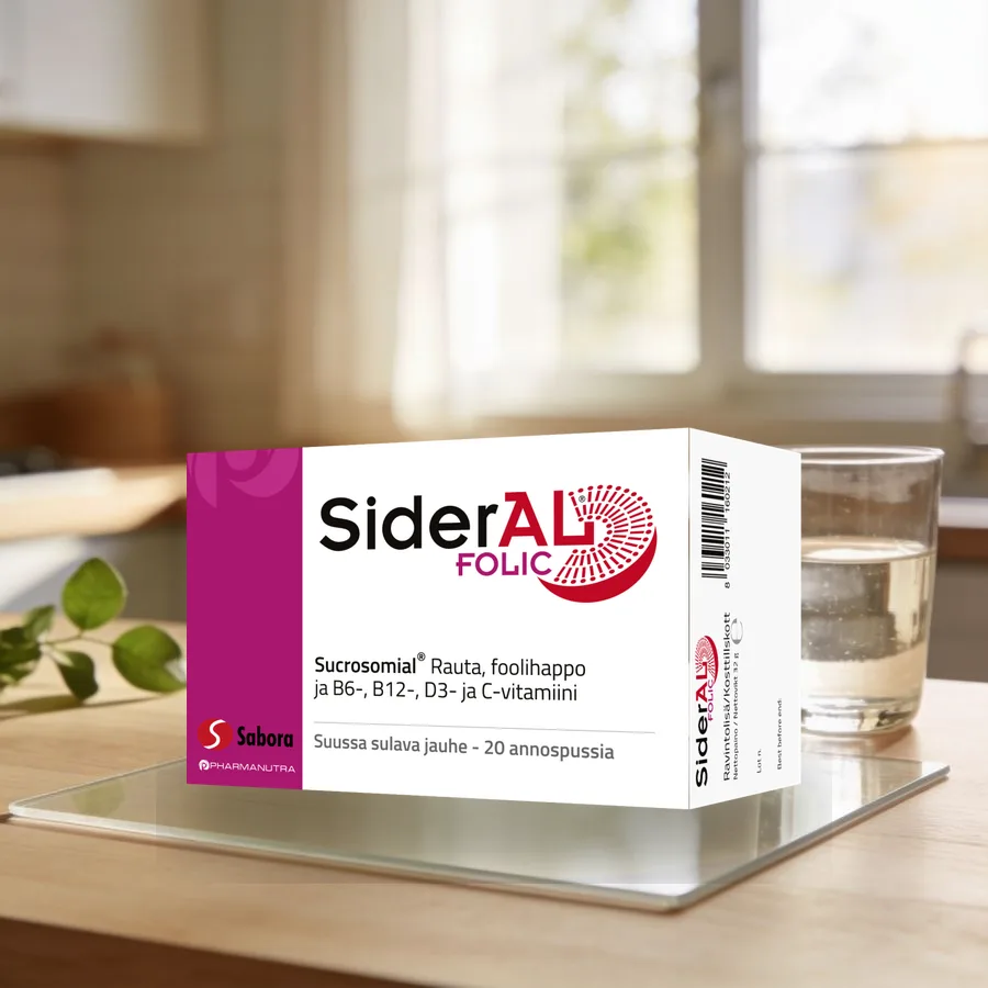 SiderAL Folic 30mg rauta 20 annospussia arkiympäristössä