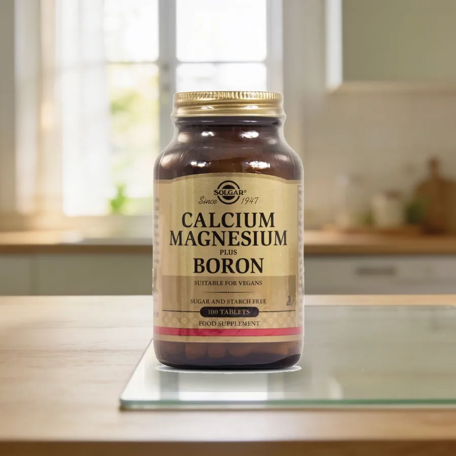 Solgar Kalsium Magnesium + Boori arkiympäristössä