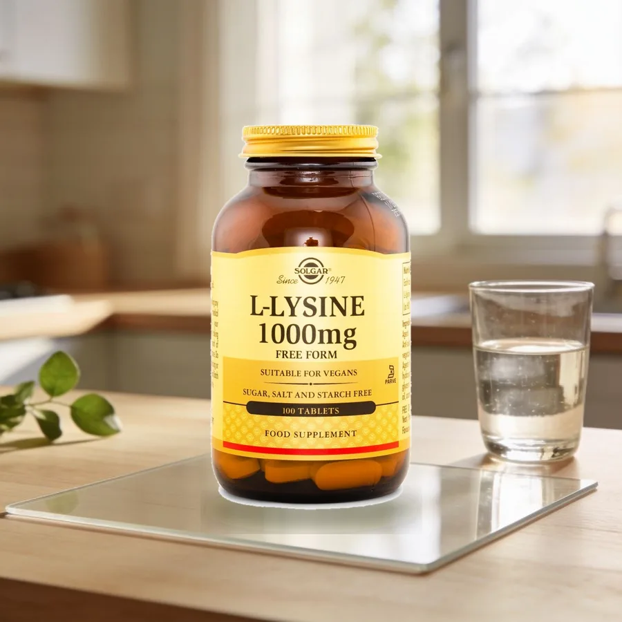 Solgar L-Lysiini 1000 mg arkiympäristössä