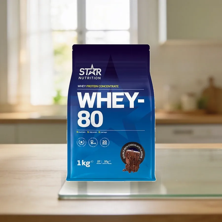 Star Nutrition Whey-80 arkiympäristössä