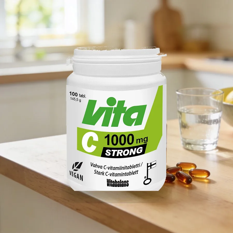Vitabalans Vita-C Strong arkiympäristössä