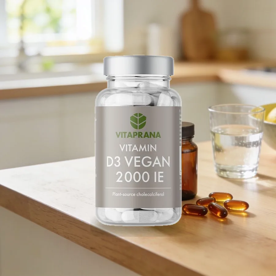Vitamin D3 Vegaani 2000 IE arkiympäristössä