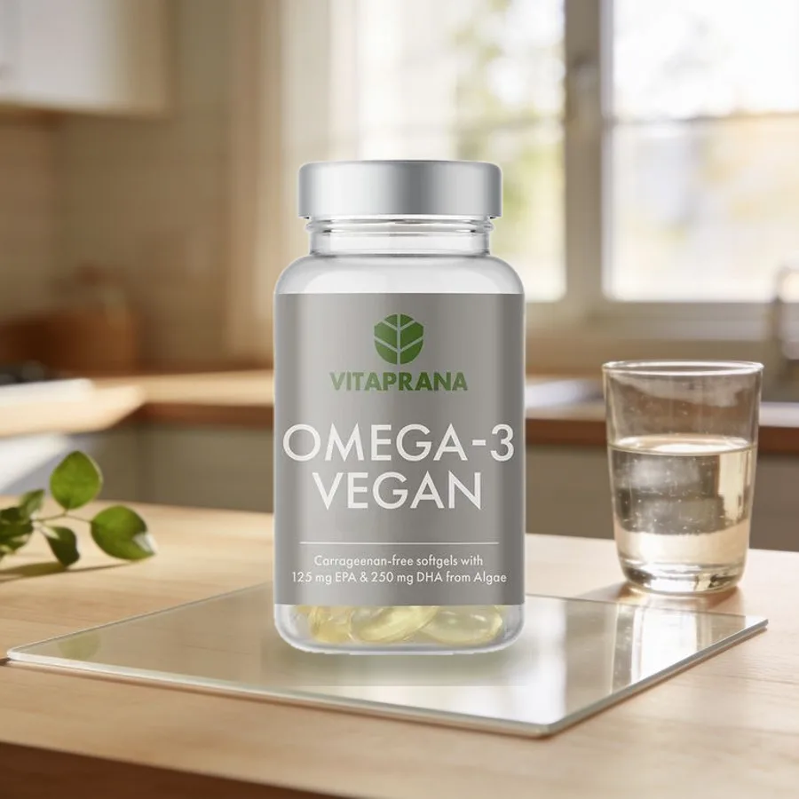 Vitaprana Omega-3 Vegan 60 kapselia arkiympäristössä