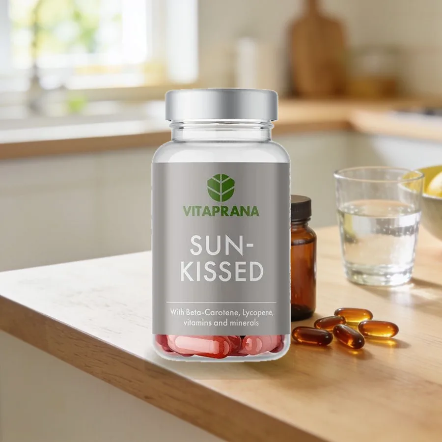 Vitaprana Sunkissed Betakaroten 50 kapslar arkiympäristössä