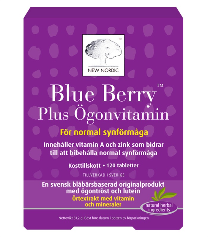New Nordic Blue Berry Plus Silmävitamiini