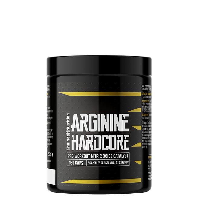 Chained Nutrition Arginiini Hardcore PWO 160 -kapselit
